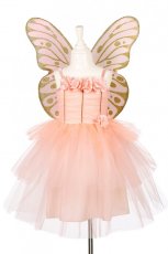 Annemarie jurk met vleugels zalmroze 3-4 jaar