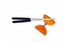 Diabolo set Acrobat 105 Rubber Orange + aluminum hand sticks